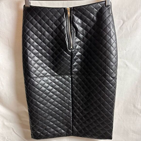 Diamond quilted blazer suit skirt set - Picture 7 of 16